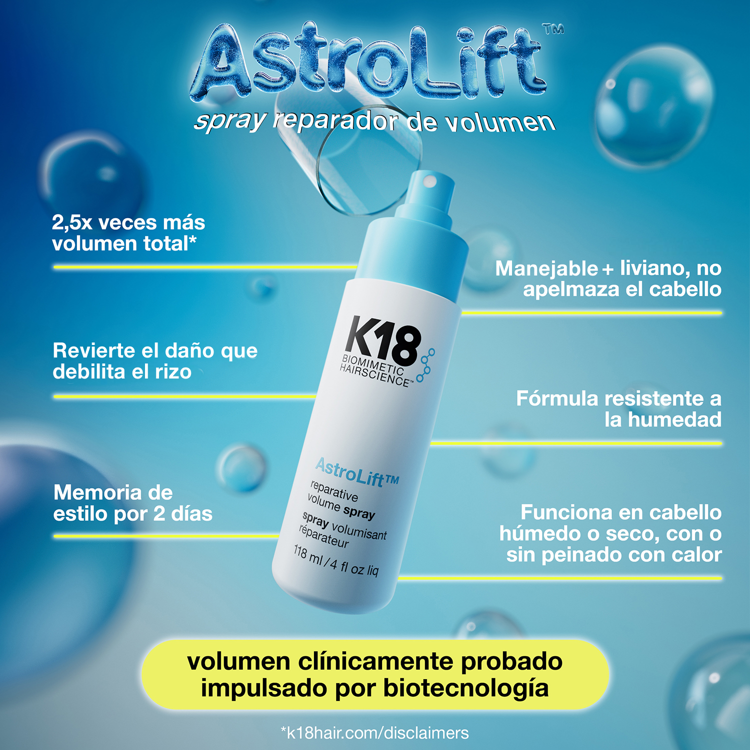 ASTROLIFT REPARATIVE VOLUME MIST (SPRAY REPARADOR)